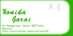 monika garai business card